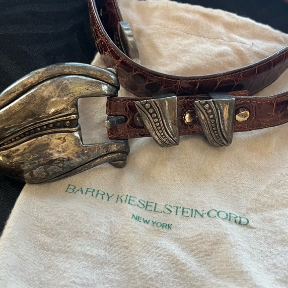 Barry Kieselstein-Cord Vintage Alligator/Silver Belt - Picture 1 of 10